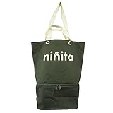 (ニニータ)ninita シンプルロゴ マザーズバッグ　オリーブ