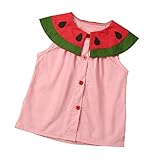 (プタス)Putars ベイビー服 子供服 女の子 ワンピース ドレス スイカ柄 可愛い オシャレ プリンセス 通園 発表会 旅行 記念日 プレゼント 6-24ヶ月