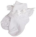 Little Things Mean A Lot SOCKSHOSIERY ベビー・ガールズ US サイズ: Medium(4-6 Months) カラー: ホワイト