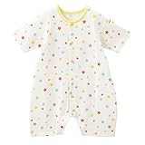 MIKIHOUSE FIRST(ミキハウスファースト)鮮やかな星＆お花柄のプレオール(50cm-60cm)(カバーオール) ５０-６０cm,コーン