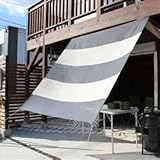 イチオリシェード　5ボーダー　【屋外用日よけ　透過性と通気性へのこだわり　日本製　シェード】　501 ネイビー