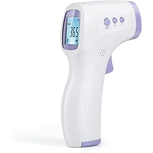 赤外線体温計 家庭用 非接触型 額体温計 非接触電子体温計 0.5秒測定 LEDディスプレイ 高温警告携帯便利 家庭用 高温警告 企業家庭学校用