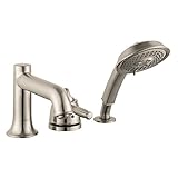 Hansgrohe 04133820 Talis C 3-Hole Thermostatic Tub Filler Trim, Brushed Nickel [並行輸入品]