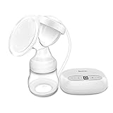 Decdeal Bimirth ポータブル ミニデュアル 2in1 電動マニュアル乳房ポンプセット マッサージミルク ミルクボトル ニップル 低ノイズAC100-240V