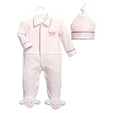 Baby Dumpling モコモコ羊の足元 パジャマとキャップ セット [6 - 9か月] ベビー ピンク 75cm