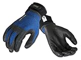 Ansell ActivArmr 97-002 Kevlar/Stainless Steel HVAC Glove, Nitrile Coating, Adjustable Cuff, Large (