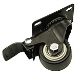 ixaer　【4個セット】　キャスター　ストッパー付 プレート式 重量級　最大耐荷重200㎏ ボール径40mm　高さ60mm　業務用