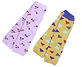 2つのペアベビーレッグウォーマーベビーソックスベビーレギンス、0~3歳、桜のパターン