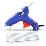 グルーガン ボンドガン グルースティック15本付強力粘着 60W 手芸用 DIY接着・接合工具 スイッチ付き高温タイプ VICKMALL