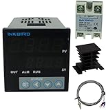 Inkbird ITC-106VH PID 温度サーモスタット 温度コントローラ デジタル温度調節器 K熱電対 SSRソリッドステートリレー