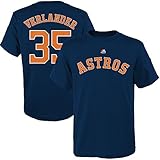 Outerstuff Justin Verlanderヒューストンアストロズ# 35 MLB Youth Player TシャツNavy Youth Xlarge 18/20
