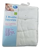 First Steps Muslin Squares for Baby Soft & Comfortable 100% Cotton 60x60cm by First Steps