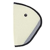 Demiawaking　シートベルト調整パッド　シートベルトカバー　取り付け簡単　共4色 (ベージュ)