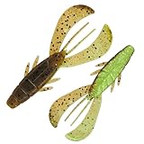 メジャークラフト ロックフィッシュ ワーム ロックライバー ラッキークロー 3.2インチ #004グリーンパンプキンチャート