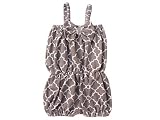 一意Baby Girls Quatrefoilロンパース S 6-12 month グレー