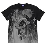 【公式】コスパ 釣りキチ三平 釣りキチ三平「Fish on！」川Ver. オールプリントTシャツ BLACK XLサイズ