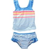 オシュコシュ OSHKOSH/ オシュコシュストライプラッフルタンキニ ブルー 水着 18ヶ月【並行輸入】
