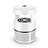 蚊取り器 光源吸引式捕虫器 誘虫灯携帯便利 USB充電式 Starall 静音 化学薬品不使用 LEDライト ランタン 照明両用 ホーム オフィス アウトドア用 (ホワイト)