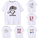 ジョジョの奇妙な冒険 JOJO Tシャツ 半袖 ジョジョ Stone Ocean 空條 承太郎 空条徐倫 DIO 岸辺 露伴 吉良吉影 普段着 だが断るシャツ T-Shirt 夏服 丸襟 シャツ アニメ風 漫画 無地 軽い 綿 柔らかい 男女兼用 (16,M)