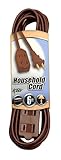 Coleman Cable 9401-07 6-Foot Triple Tap Extension Cord, Brown [並行輸入品]