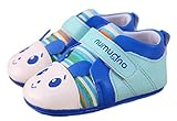 Youchan（ヨウチャン）赤ちゃん キッズ 女の子 ベビーシューズ ファーストシューズ 子供靴 パンダ柄 マジックテープ お出かけ 散歩 10.5cm 11.5cm (11.5cm, ブルー)