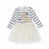 (アイム)iiniim ガールズ ドレス 連体 ワンピース メッシュ チュチュスカート ロングスリーブ キラキラ フォーン プリン 誕生日 プレゼント 七五三 ギフト 子供の日 入園 入学 卒園式 発