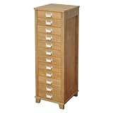 Avilight(アビライト)  日本製天然木A4サイズ引出12段チェスト ブラウン KO-TC12-DBR