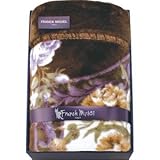 『ご挨拶 内祝 お返し 快気祝 引き出物 結婚内祝 出産内祝 引越などに人気の商品』　フランク・ミッシェル　マイヤー衿付き合せ毛布　グリーン　【のし・包装可】