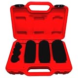 Simplyシルバー – 6ピース1 / 2 "ドライブシャフトハブナットDeep Impactソケットセット12ポイント30 mm 32 mm 36 mm