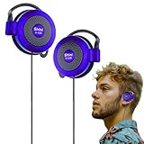 クリップ イヤホン 有線 | 用ステレオ イヤホン オーバーイヤー | エクササイズ ジョギング ハイキング 登山 キャンプ用 イヤーフック付き P4 およびゲーミング イヤーバッド