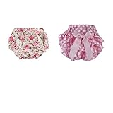 B Blesiya ベビーパンツ　フリル　ショーツ　ブリーフ　女の子　幼児　弾性ウエスト　少女　下着　ショートパンティー　0-2歳　　