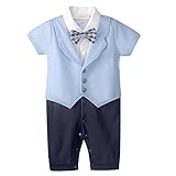 Linyuan 良質 Baby Boys Formal Wear Suit Kids Toddler Gentleman Jumpsuit Clothes カバーオール LT09