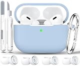 RFUNGUANGO AirPods Pro 第2世代/第1世代 対応保護ケース スマホホルダー機能付き AirPods Pro 2 ロック保護ケース クリーニングキット付き - スペースグレイ