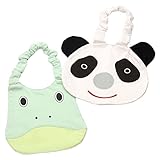 Jolieer ベビー 動物の形 三角スタイ 三角バンダナ オシャレな ビブ スタイ 2枚セット (JOB10-2-JP)