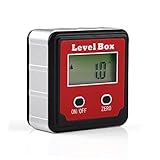 VERY100 デジタルレベルBOX デジタル角度計　磁気付き 水準器/水平器/傾斜計 360°　バックライト付き