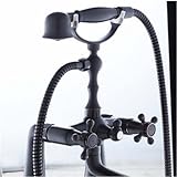 RozinデッキマウントBathtub真鍮蛇口オイルはブロンズデュアルハンドルミキサータップwithハンドシャワー RZ092401