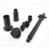 uxcell 噴水ヘッド　ファウンテンヘッドセット　プラスチック製ブラック　タンクの装飾　水スプリンクラー　水噴霧器