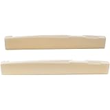 Musiclily 牛骨製6弦アコースティックギター用サドル DJ-16 76x3x13mm (2個入)