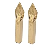 uxcell ポストキャップ 25mmx25mm底の正方形穴の直径 ゲートフェンス装飾 金属 金トーン 2個入り