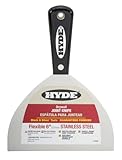 Hyde Tools 01840 6-inchステンレススチールジョイントナイフ、ブラック、シルバー
