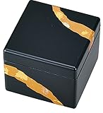 中谷兄弟商会 山中漆器 鏡付プチBOX 純金箔工芸 黒 彩光33-3505