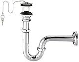 LIXIL(リクシル)INAX 洗面器・手洗器用セット金具 排水金具(呼び径25mm) ゴム栓式床排水Sトラップ LF-10SA