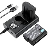 ENEGON EN-EL15C EN-EL15CB EN-EL15CA 互換バッテリー(2個) とスマートLEDデュアル充電器 Nikon Zf,Z8,Z7,Z7II,Z6,Z6Ⅲ,D7500 D7000, D7100, D7200 D500, D600, D610, D750,D780 D800, D810,D850 など対応