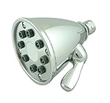 Whitehaus WH139-POCH Showerhaus 4 3/4-Inch Round Showerhead with 8 Spray Jets, Solid Brass Construct