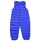 Domybest 冬 ズボン ダウンパンツ 子供用 男の子 女の子 1-5歳に適して トレジャーブルー かわいい 厚い 柔らかく快適 暖かく保つ 幼稚園 旅行