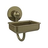 Allied Brass P1032-ABR Soap Dish with Glass Liner, Antique Brass [並行輸入品]