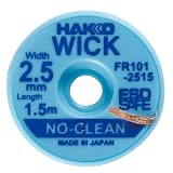 白光(HAKKO) はんだ吸取線 ウィック FR-101 ノークリーン 2.5mm×1.5m FR101-2515-J