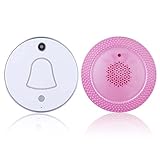 MUTANG ワイヤレスドアベル防水ドアチャイムキットスマート電気ドアベル、WiFiカメラのクラウドストレージ (色 : Pink)