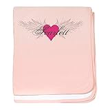 CafePress – scarlett-angel-wings. Png Baby Blanket – スーパーソフトベビー毛布、新生児おくるみ ピンク 07759063076832E