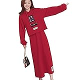 マタニティ ワンピース スウェット 二点セットチュニック 授乳服 授乳口 長袖 大サイズ 印刷パターン レジャー